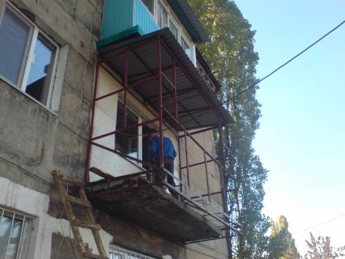 Каркасы балконов skeletons of balconies